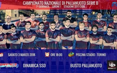 PALLANUOTO SERIE B: la Dinamica non fa sconti e batte la Busto pallanuoto.