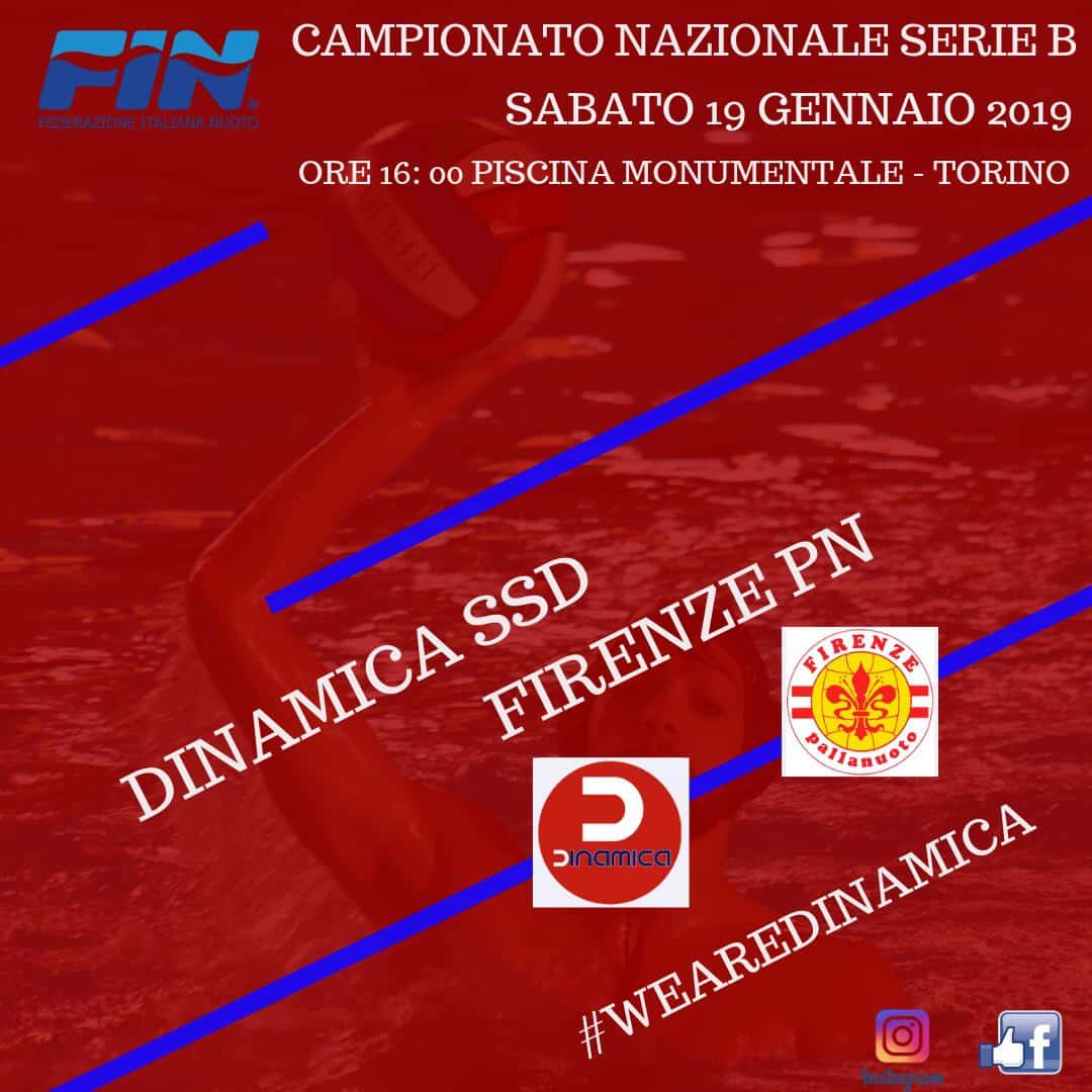 Alle 16.00 Dinamica vs Firenze Pallanuoto