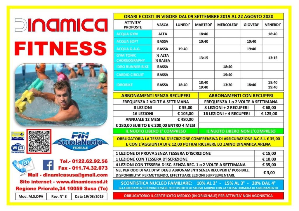 Volantino Fitness 2019-2020