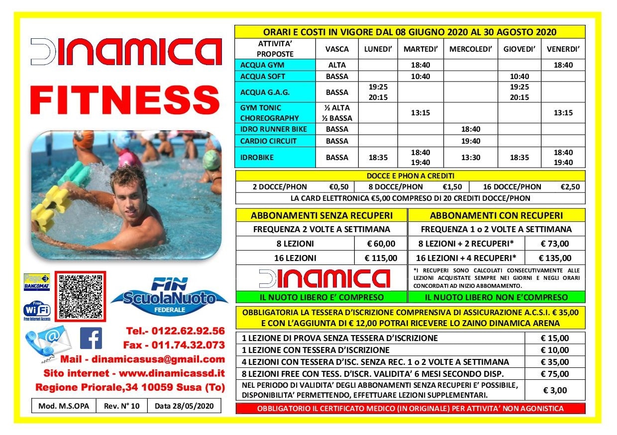 FITNESS rev n°10 28-05-20 Volantino Fitness 2019-2020