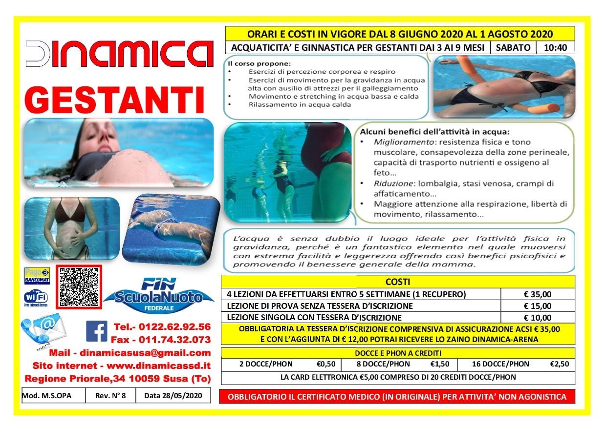 GESTANTI rev n°8 28-05-20 Volantino Gestanti 2019-2020